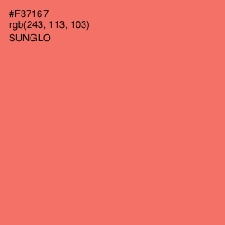 #F37167 - Sunglo Color Image