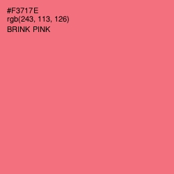 #F3717E - Brink Pink Color Image