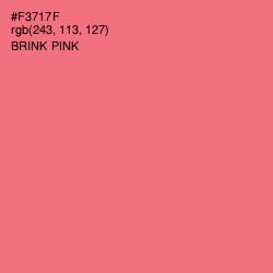 #F3717F - Brink Pink Color Image