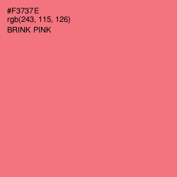 #F3737E - Brink Pink Color Image