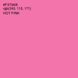#F373AB - Hot Pink Color Image