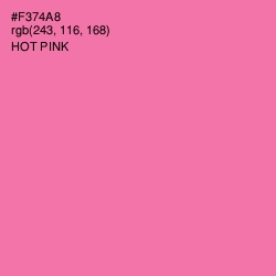 #F374A8 - Hot Pink Color Image