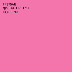 #F375AB - Hot Pink Color Image