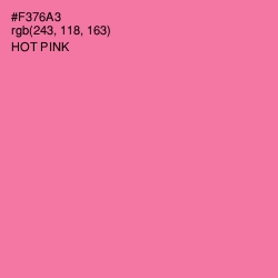 #F376A3 - Hot Pink Color Image