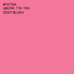 #F3779A - Deep Blush Color Image