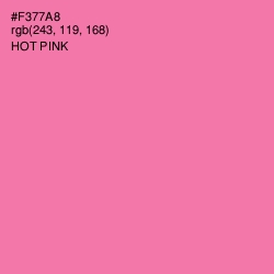 #F377A8 - Hot Pink Color Image