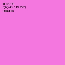 #F377DE - Orchid Color Image