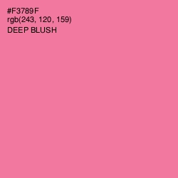 #F3789F - Deep Blush Color Image