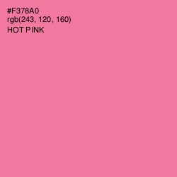 #F378A0 - Hot Pink Color Image