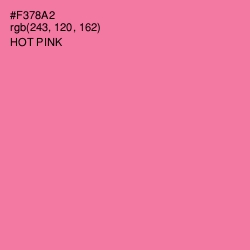 #F378A2 - Hot Pink Color Image