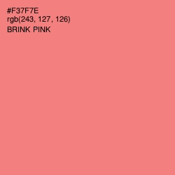 #F37F7E - Brink Pink Color Image