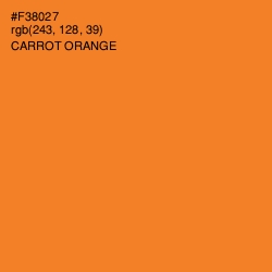 #F38027 - Carrot Orange Color Image