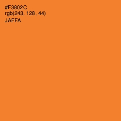 #F3802C - Jaffa Color Image