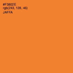 #F3802E - Jaffa Color Image