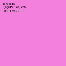 #F380DC - Light Orchid Color Image