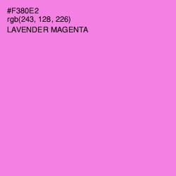 #F380E2 - Lavender Magenta Color Image