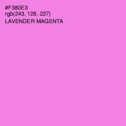 #F380E3 - Lavender Magenta Color Image