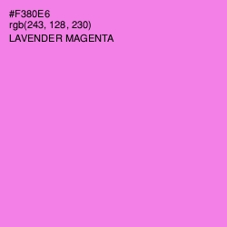 #F380E6 - Lavender Magenta Color Image