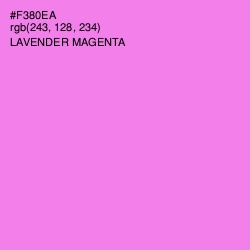 #F380EA - Lavender Magenta Color Image