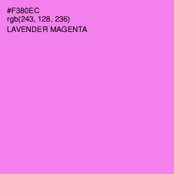 #F380EC - Lavender Magenta Color Image