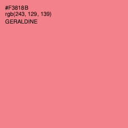 #F3818B - Geraldine Color Image