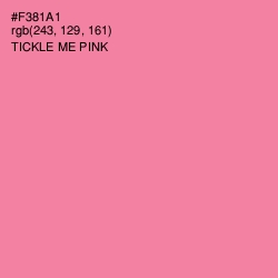 #F381A1 - Tickle Me Pink Color Image