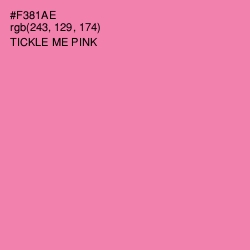 #F381AE - Tickle Me Pink Color Image
