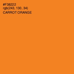 #F38222 - Carrot Orange Color Image