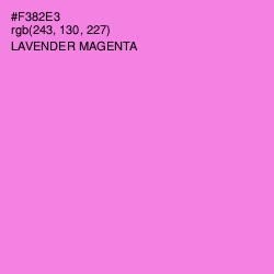 #F382E3 - Lavender Magenta Color Image