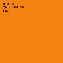 #F38313 - Zest Color Image