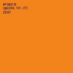 #F3831B - Zest Color Image