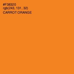 #F38320 - Carrot Orange Color Image