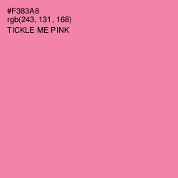#F383A8 - Tickle Me Pink Color Image