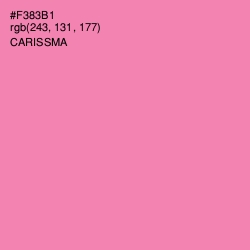 #F383B1 - Carissma Color Image