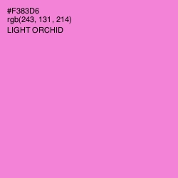 #F383D6 - Light Orchid Color Image