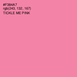 #F384A7 - Tickle Me Pink Color Image