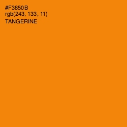 #F3850B - Tangerine Color Image