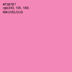 #F387B7 - Mauvelous Color Image