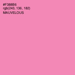 #F388B6 - Mauvelous Color Image