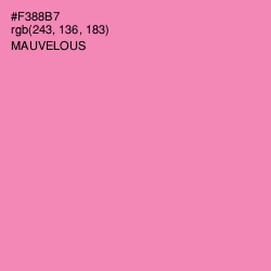 #F388B7 - Mauvelous Color Image