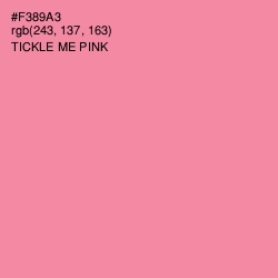 #F389A3 - Tickle Me Pink Color Image