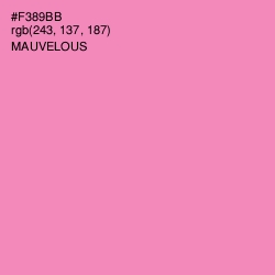 #F389BB - Mauvelous Color Image