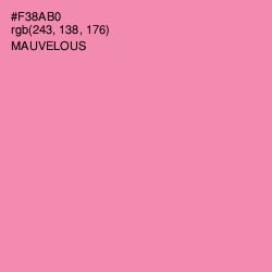 #F38AB0 - Mauvelous Color Image