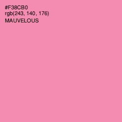 #F38CB0 - Mauvelous Color Image