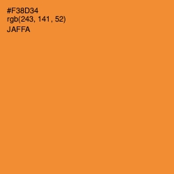 #F38D34 - Jaffa Color Image