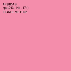 #F38DAB - Tickle Me Pink Color Image