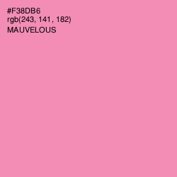#F38DB6 - Mauvelous Color Image