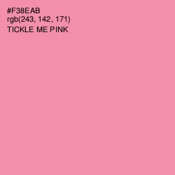 #F38EAB - Tickle Me Pink Color Image