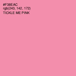 #F38EAC - Tickle Me Pink Color Image