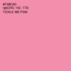 #F38EAD - Tickle Me Pink Color Image